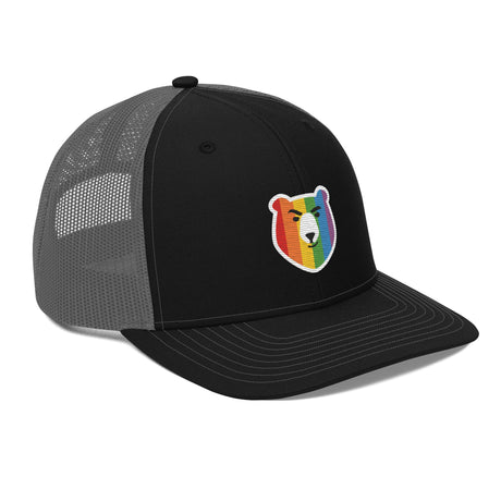 Bear Face Rainbow (Trucker Cap)-Headwear-Swish Embassy