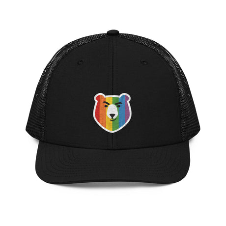 Bear Face Rainbow (Trucker Cap)-Headwear-Swish Embassy