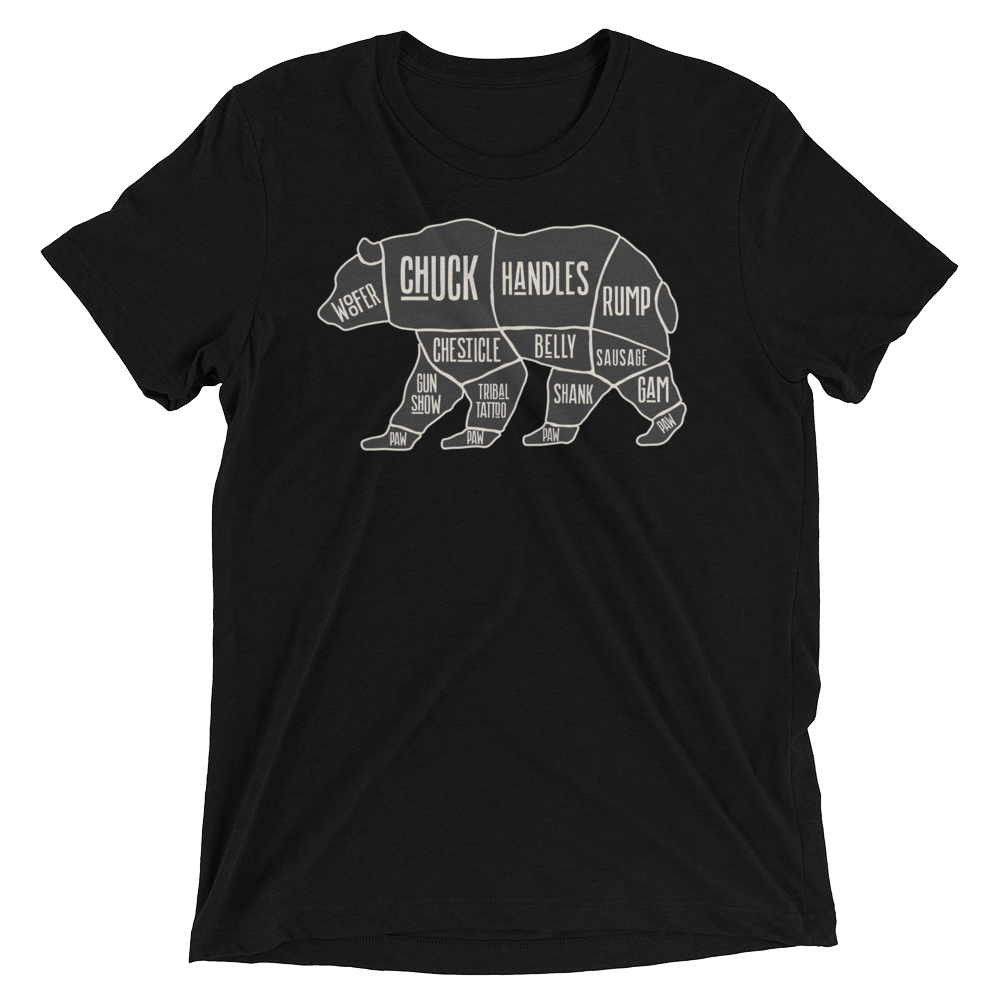 Bear's Anatomy (Triblend)-Triblend T-Shirt-Swish Embassy