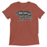 Bear's Anatomy (Triblend)-Triblend T-Shirt-Swish Embassy