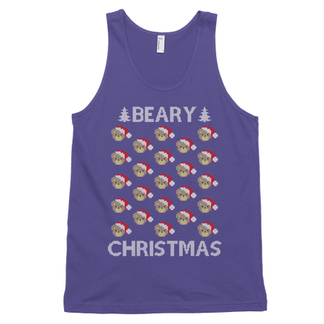 Beary Christmas (Tank Top)-Christmas Tank Tops-Swish Embassy
