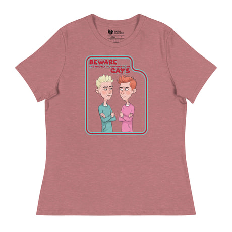 Beware the Gays (Women's Relaxed T-Shirt)-Women's T-Shirts-Swish Embassy