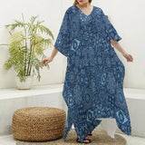 Blue Hanky (Kaftan)-Kaftan-Swish Embassy