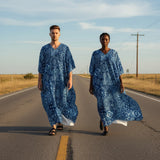 Blue Hanky (Kaftan)-Kaftan-Swish Embassy