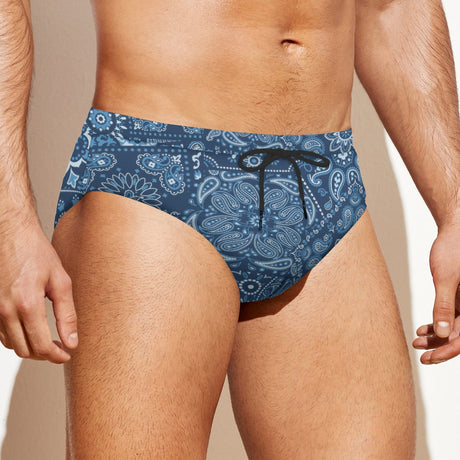 Blue Hanky (Swim Briefs)-Swim Briefs-Swish Embassy
