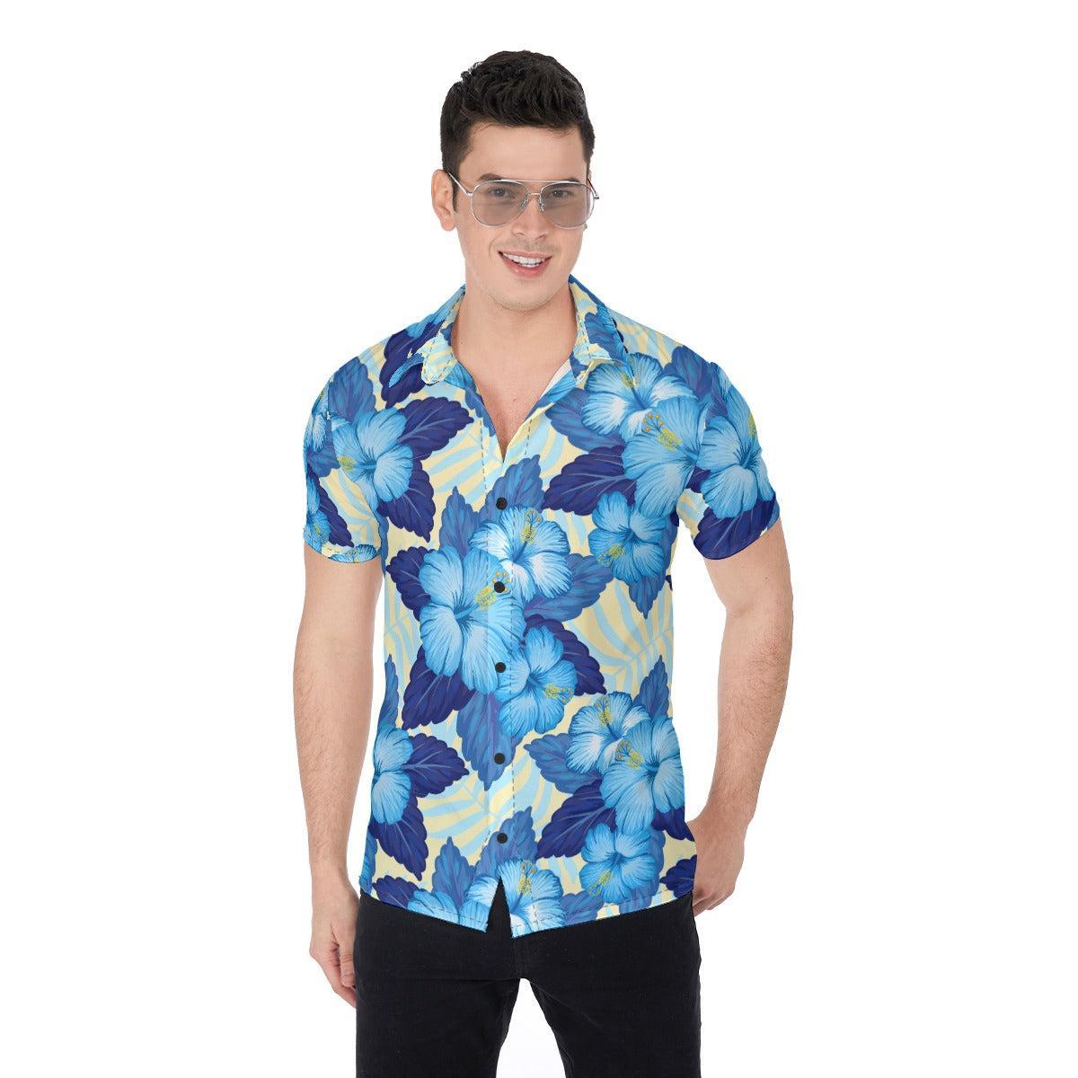 Blue Hawaii (Button Shirt)-Button Shirt-Swish Embassy