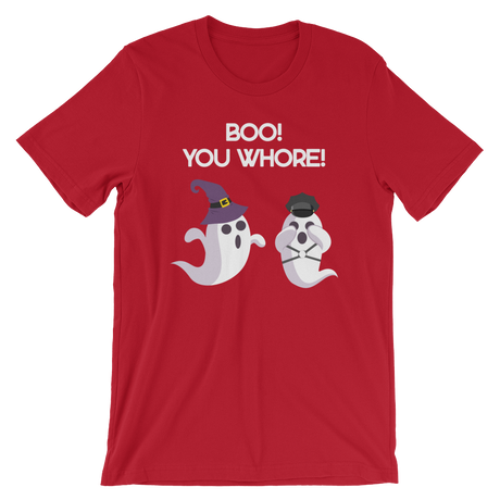 Boo! You Whore!-Halloween T-Shirt-Swish Embassy