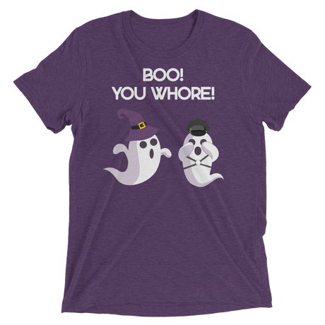 Boo! You Whore! (Triblend)-Triblend T-Shirt-Swish Embassy