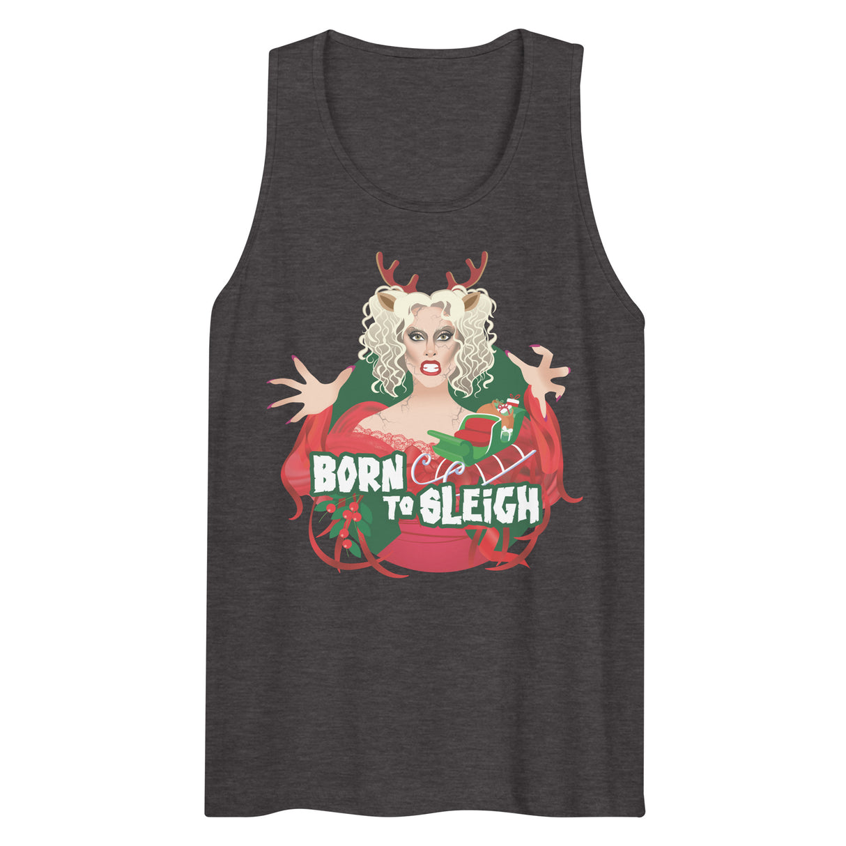 Born to Sleigh (Tank top)-Tank Top-Swish Embassy