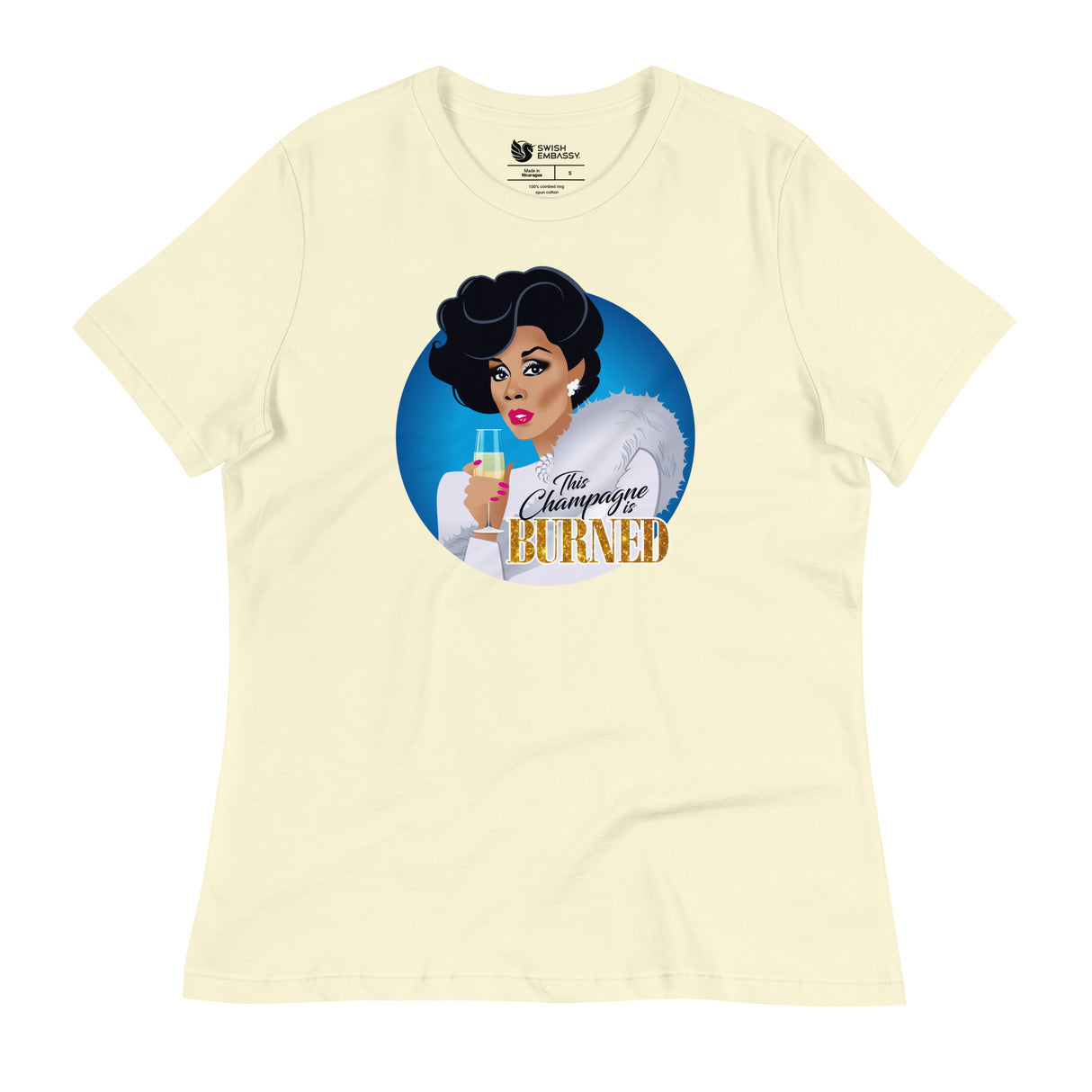 Burned (Women's Relaxed T-Shirt)-Women's T-Shirts-Swish Embassy