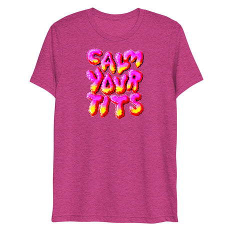 Calm Your T*ts (Triblend)-Triblend T-Shirt-Swish Embassy