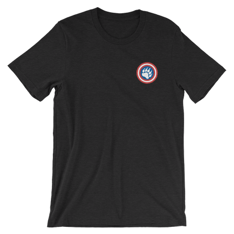 Cap'n Ameribear (Embroidered T-Shirt)-Embroidered T-Shirts-Swish Embassy