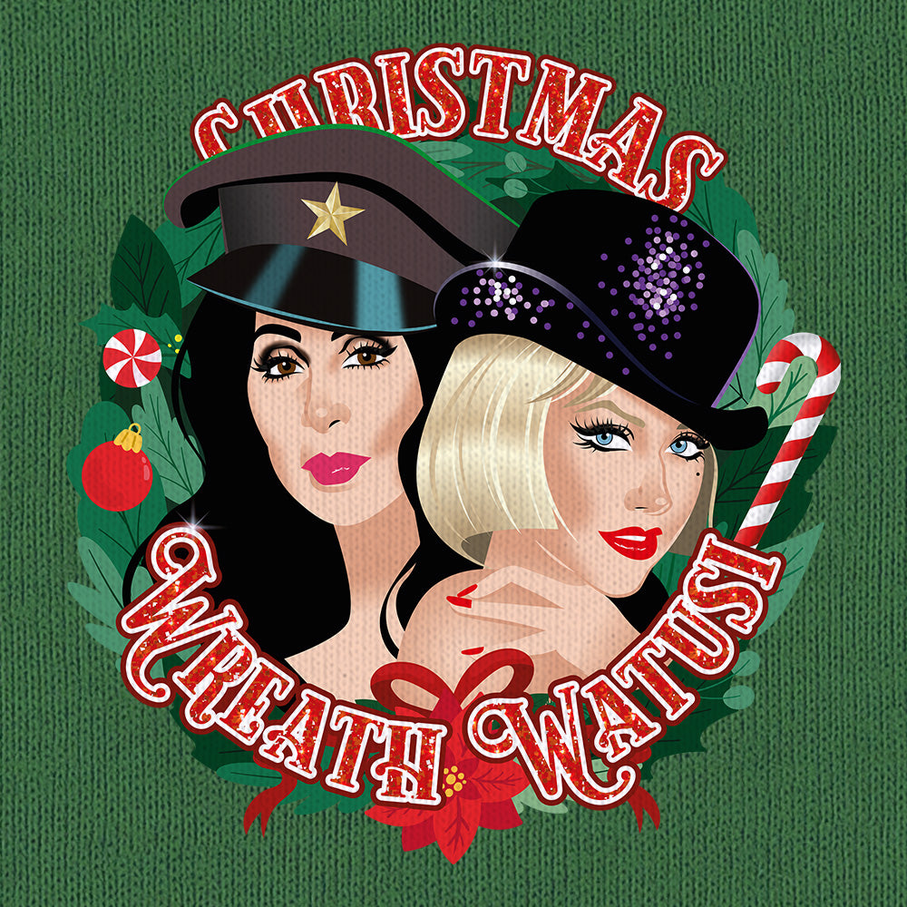 Christmas Wreath Watusi-T-Shirts-Swish Embassy