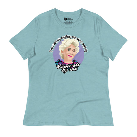 Come Sit By Me (Women's Relaxed T-Shirt)-Women's T-Shirts-Swish Embassy