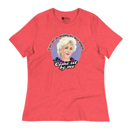 Come Sit By Me (Women's Relaxed T-Shirt)-Women's T-Shirts-Swish Embassy