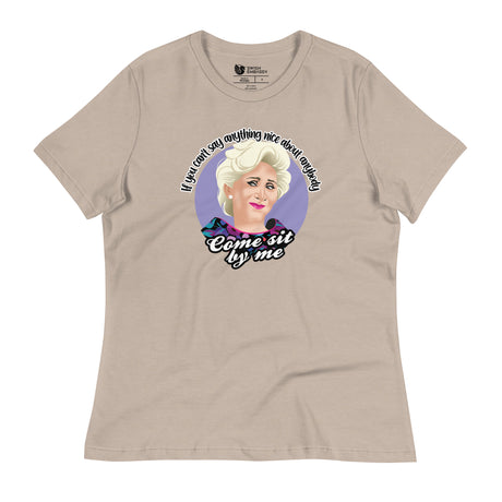 Come Sit By Me (Women's Relaxed T-Shirt)-Women's T-Shirts-Swish Embassy