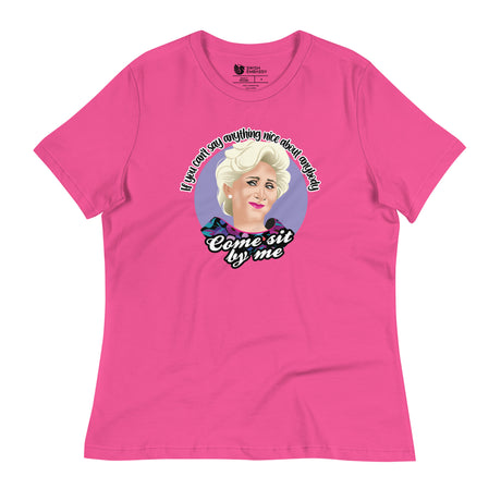 Come Sit By Me (Women's Relaxed T-Shirt)-Women's T-Shirts-Swish Embassy