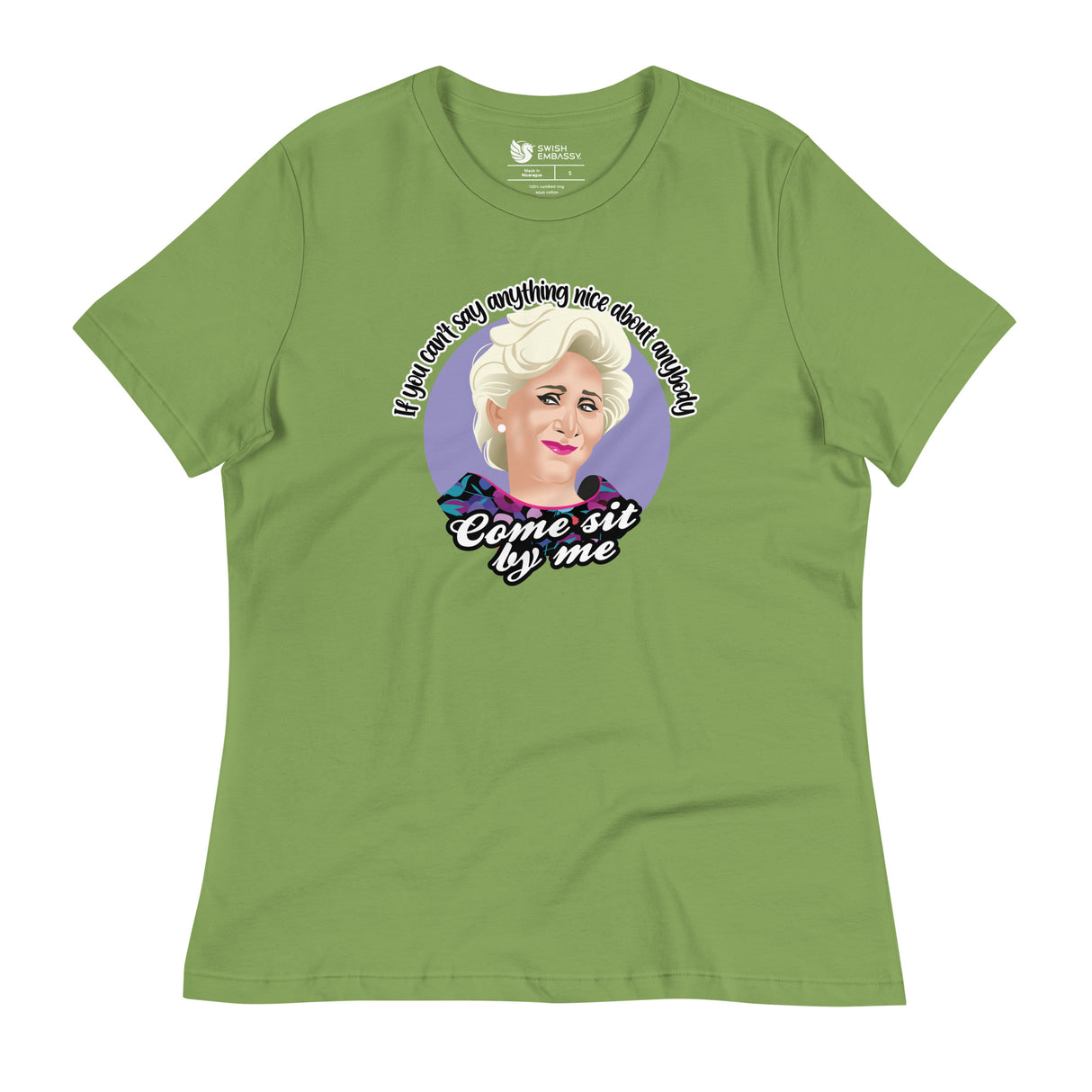 Come Sit By Me (Women's Relaxed T-Shirt)-Women's T-Shirts-Swish Embassy