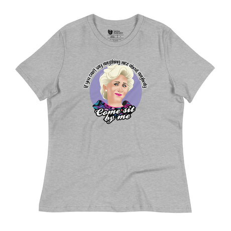 Come Sit By Me (Women's Relaxed T-Shirt)-Women's T-Shirts-Swish Embassy