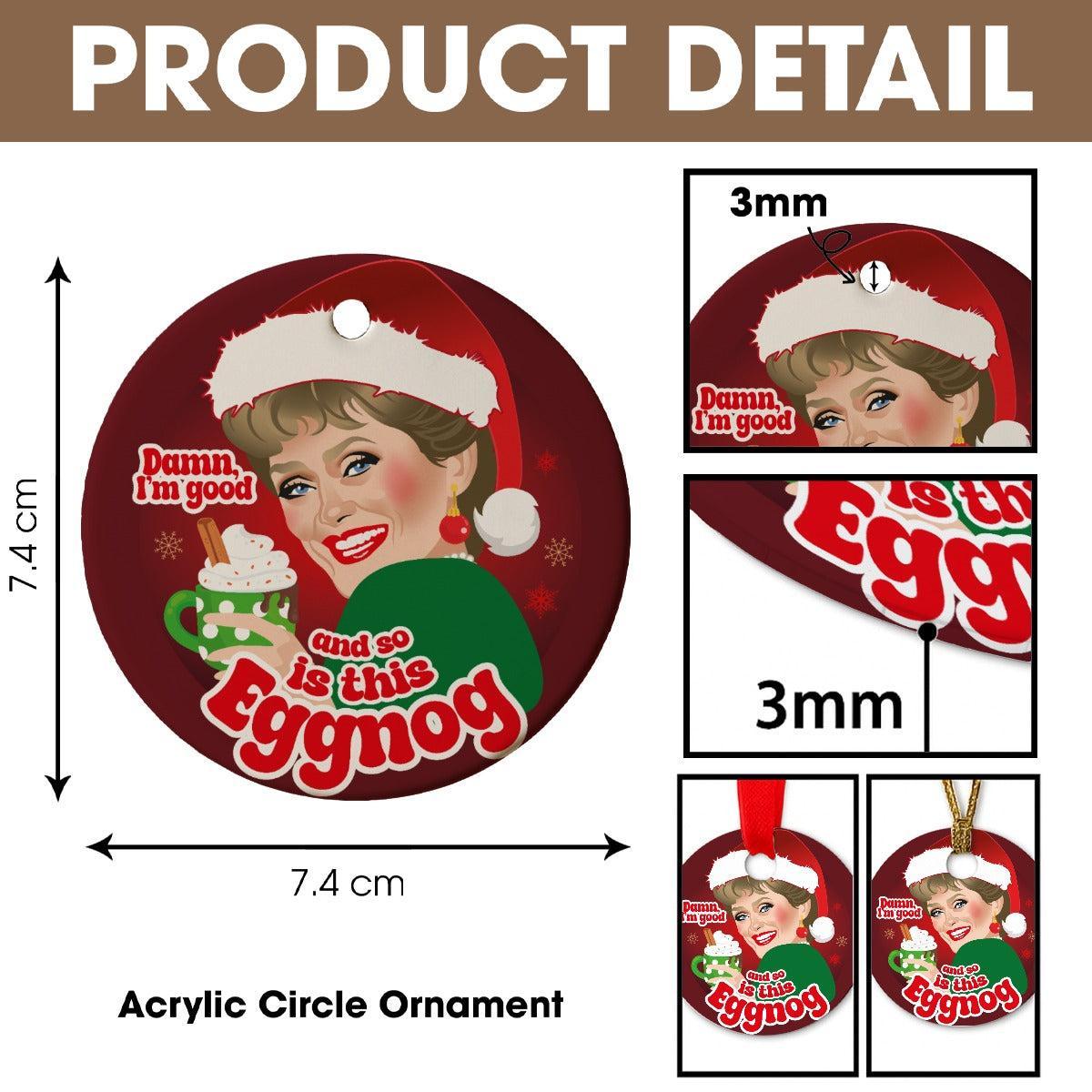 Damn Eggnog (Ceramic Holiday Keepsake)-Ceramic Holiday Keepsake-Swish Embassy