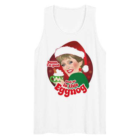 Damn Eggnog (Tank top)-Christmas Tank Tops-Swish Embassy