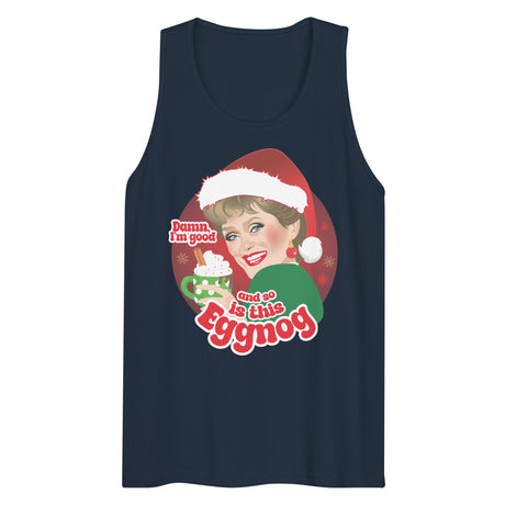 Damn Eggnog (Tank top)-Christmas Tank Tops-Swish Embassy