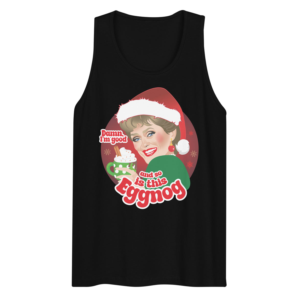 Damn Eggnog (Tank top)-Tank Top-Swish Embassy
