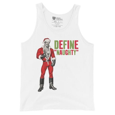 Define Naughty (Tank Top)-Christmas Tanks-Swish Embassy