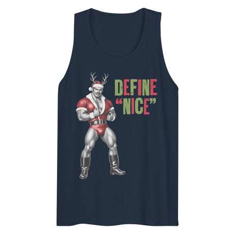 Define Nice (Tank top)-Christmas Tank Tops-Swish Embassy