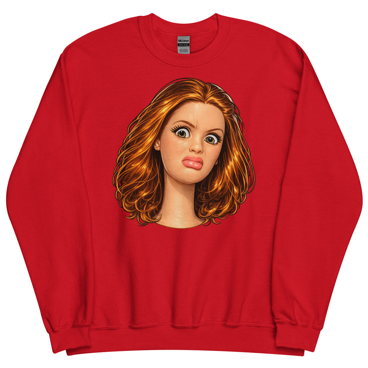 Disgusted Doll (Sweatshirt)-Sweatshirt-Swish Embassy