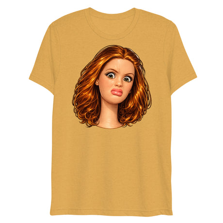 Disgusted Doll (Triblend)-Triblend T-Shirt-Swish Embassy