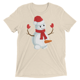 Do You Wanna Build A Snowman? (Triblend)-Triblend T-Shirt-Swish Embassy