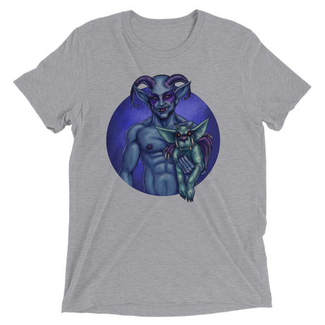 Dog and Demon (Triblend)-Triblend T-Shirt-Swish Embassy