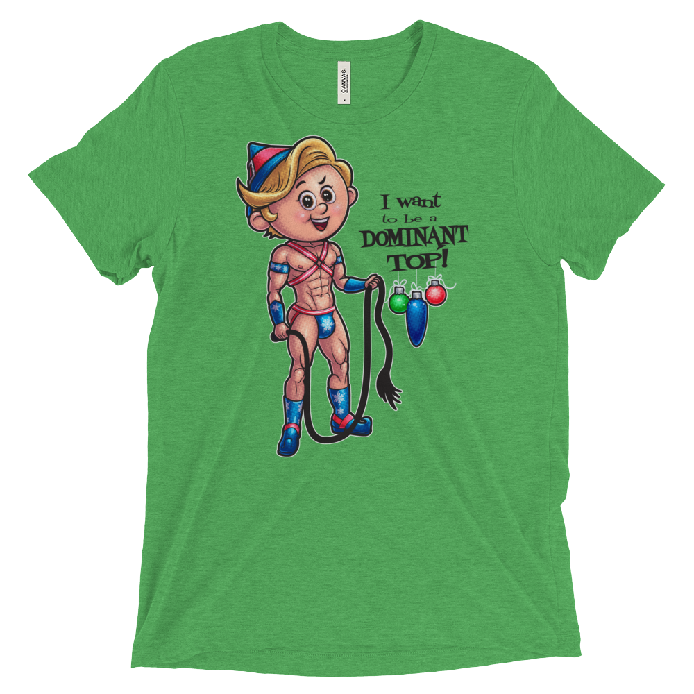 Dom Top Elf (Triblend)-Triblend T-Shirt-Swish Embassy