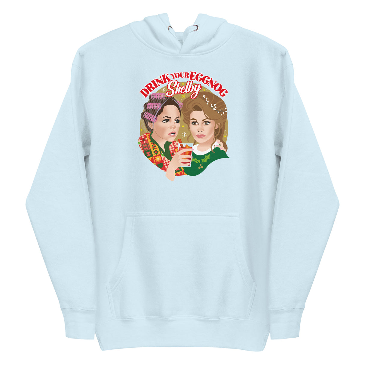 Drink Your Eggnog Shelby (Hoodie)-Christmas Hoodies-Swish Embassy