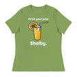 Drink Your Juice Shelby (Women's Relaxed T-Shirt)-Women's T-Shirts-Swish Embassy