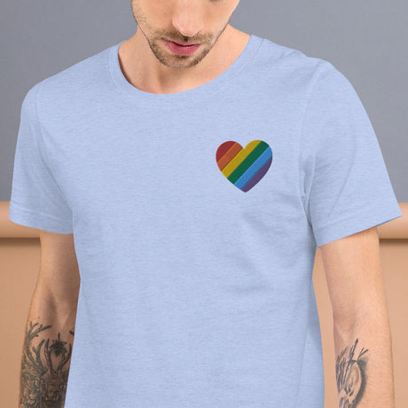 Embroidered Pride Heart-Embroidered T-Shirts-Swish Embassy