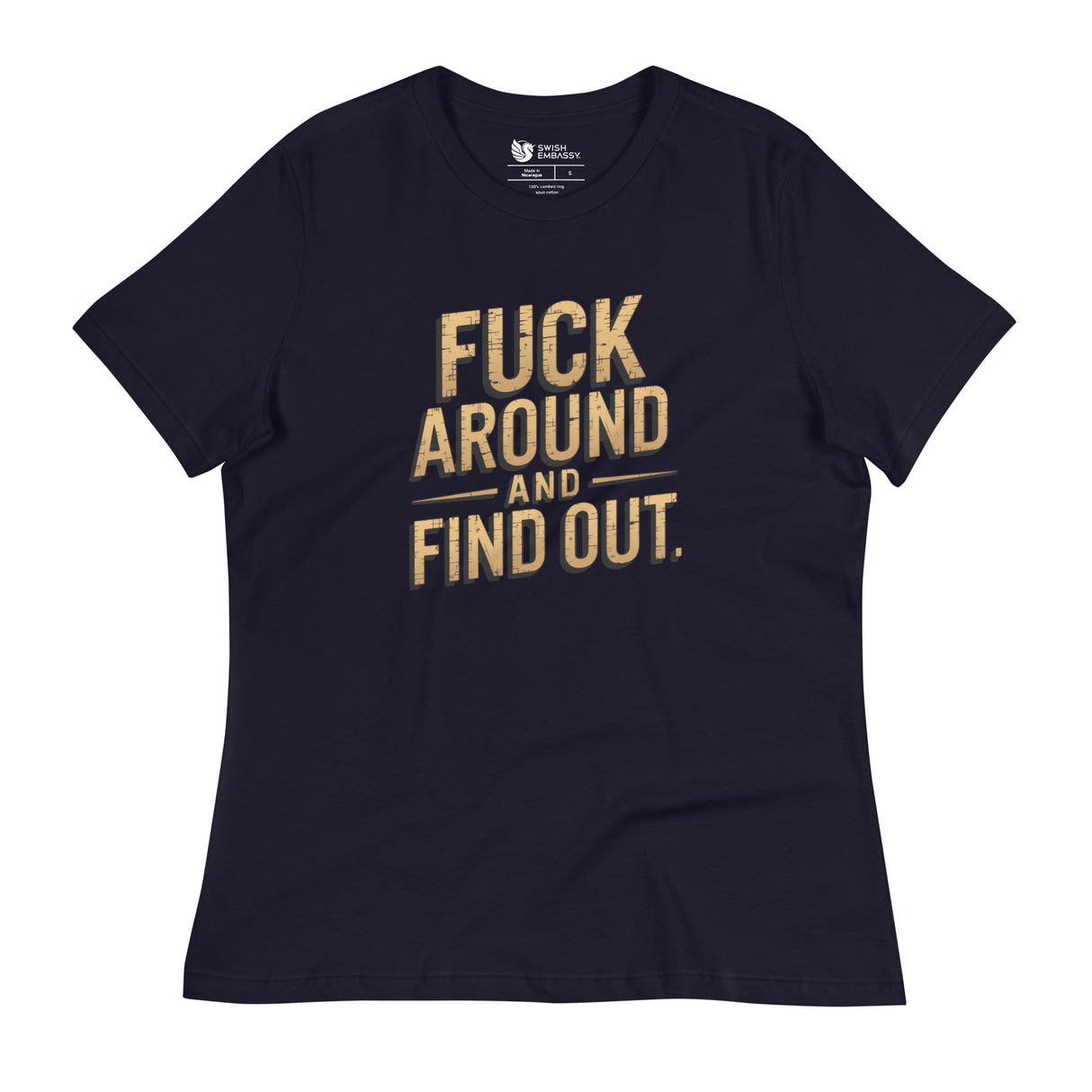 FAFO (Women's Relaxed T-Shirt)-Women's T-Shirts-Swish Embassy