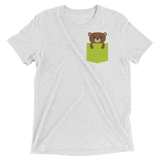 Faux Pocket Bear (Triblend)-Triblend T-Shirt-Swish Embassy