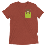 Faux Pocket Bear (Triblend)-Triblend T-Shirt-Swish Embassy