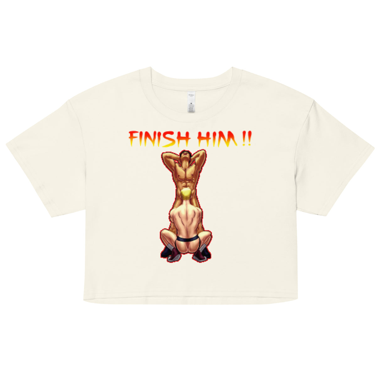 Finish Him (Crop Top)-Crop Top-Swish Embassy