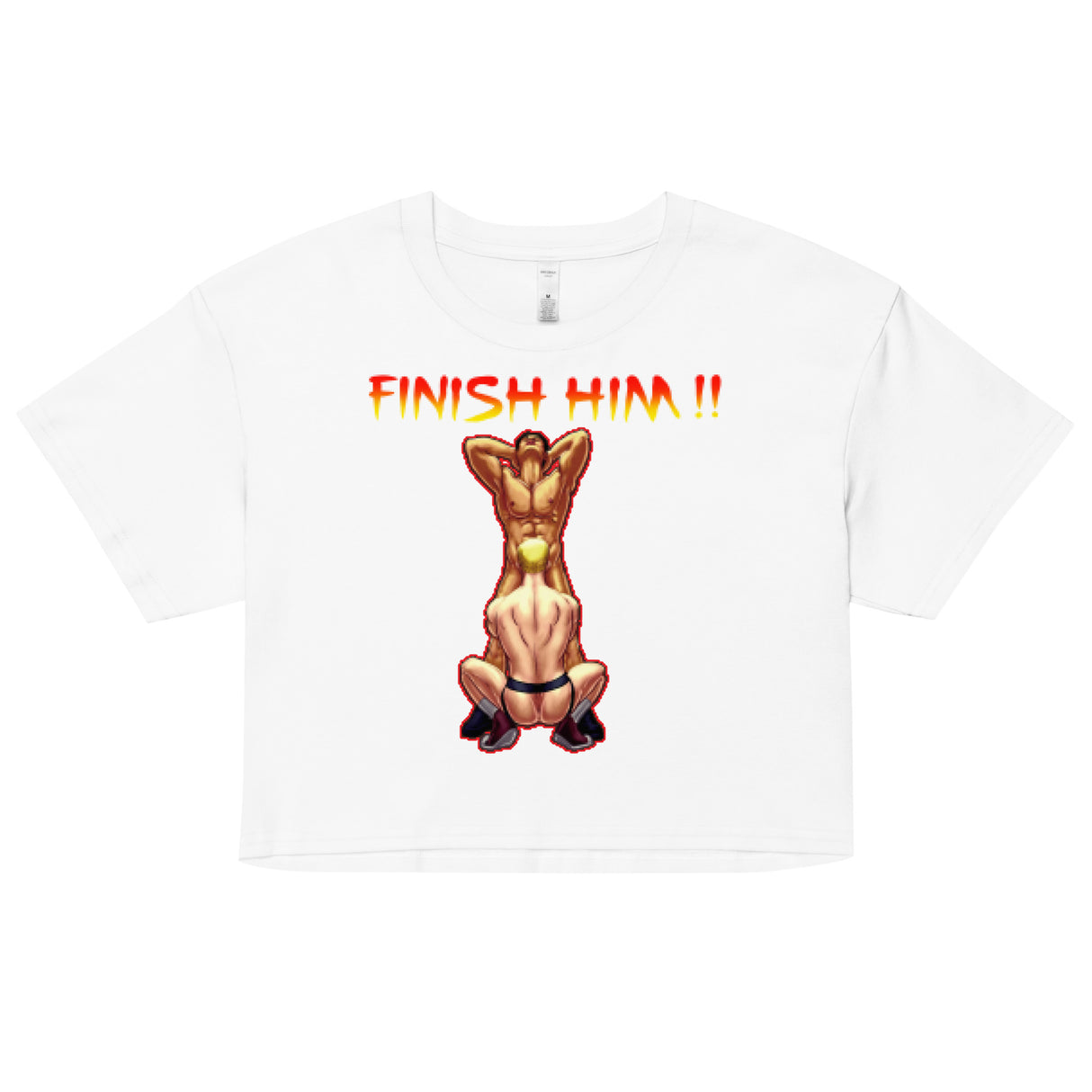 Finish Him (Crop Top)-Crop Top-Swish Embassy