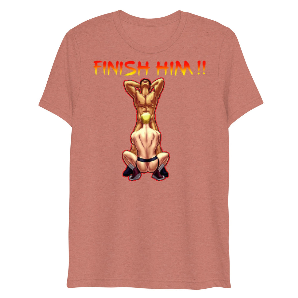 Finish Him (Triblend)-Triblend T-Shirt-Swish Embassy