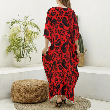 Floral Pecker (Kaftan)-Kaftan-Swish Embassy