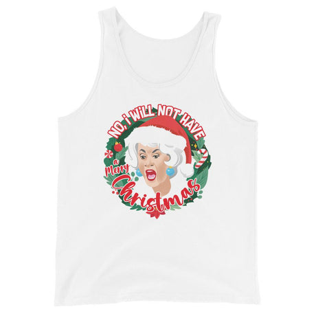 GG I Will Not Have A Merry XMas (Tank Top)-Christmas Tanks-Swish Embassy