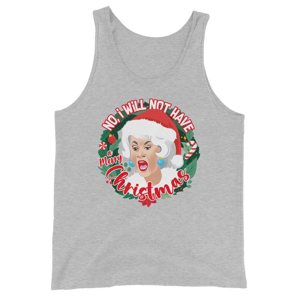 GG I Will Not Have A Merry XMas (Tank Top)-Tank Top-Swish Embassy