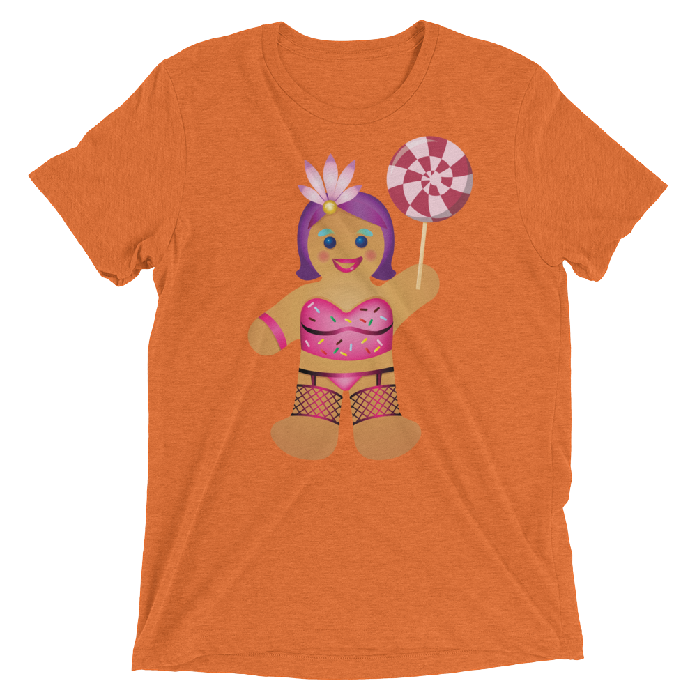 Gingerbread Drag Queen (Triblend)-Triblend T-Shirt-Swish Embassy