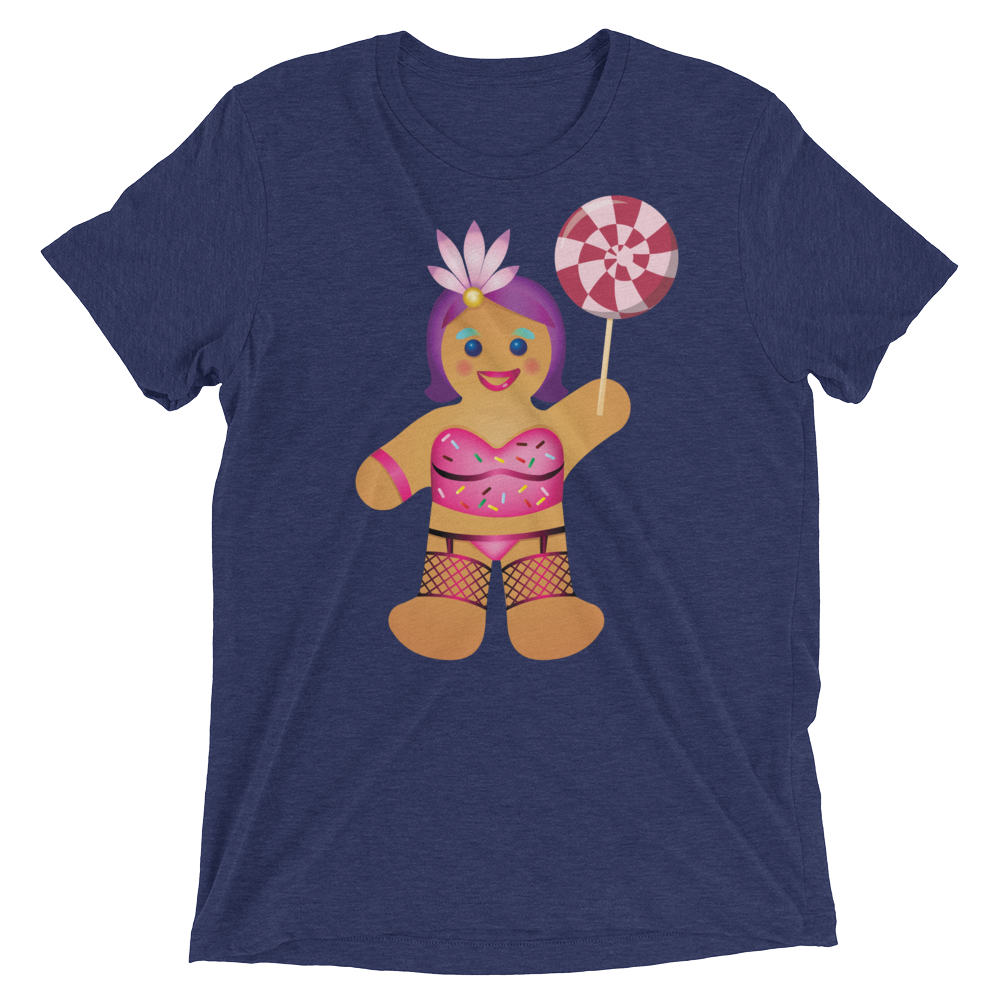 Gingerbread Drag Queen (Triblend)-Triblend T-Shirt-Swish Embassy