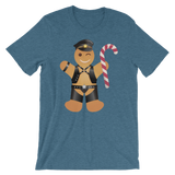 Gingerbread Leather Man-Christmas T-Shirts-Swish Embassy