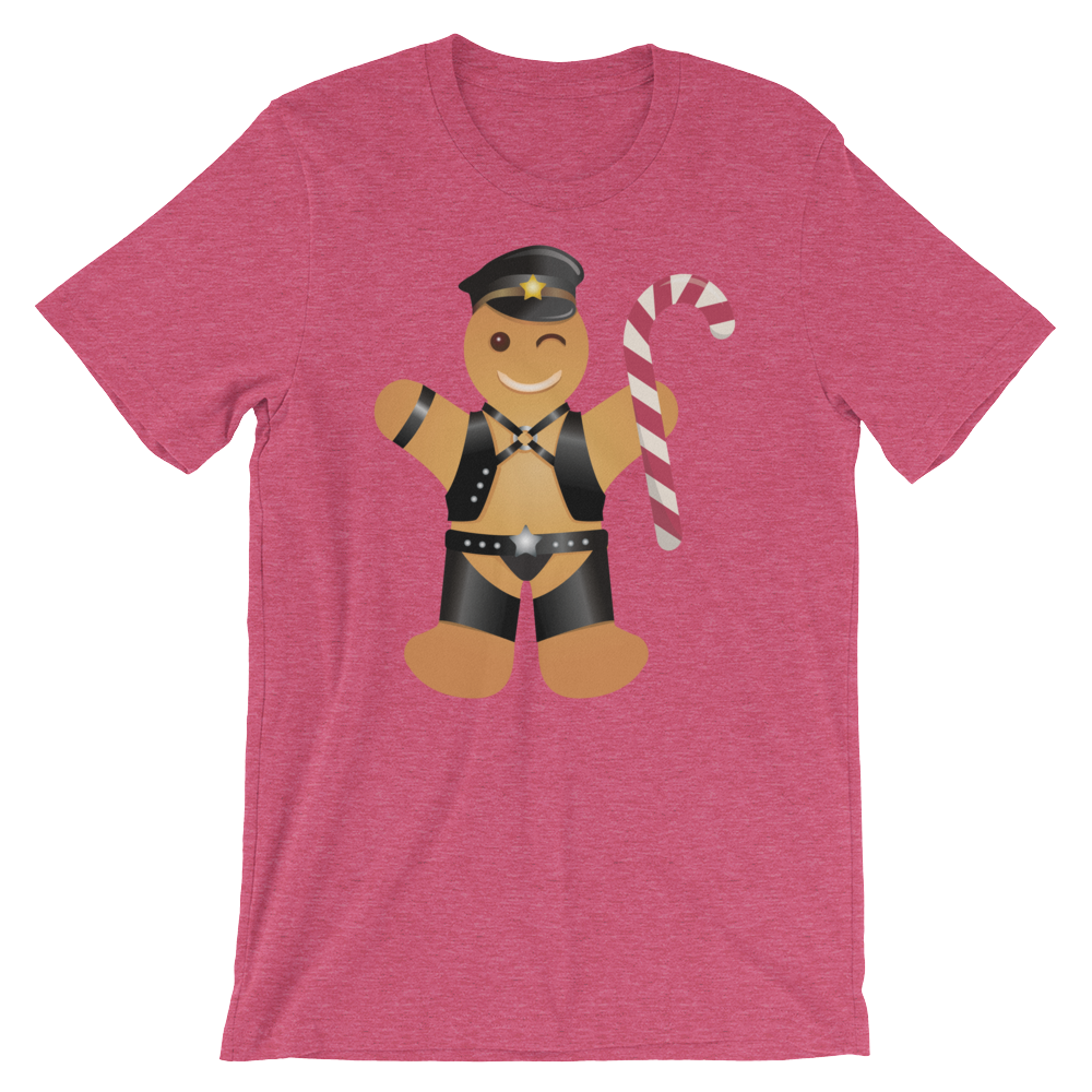 Gingerbread Leather Man-T-Shirts-Swish Embassy